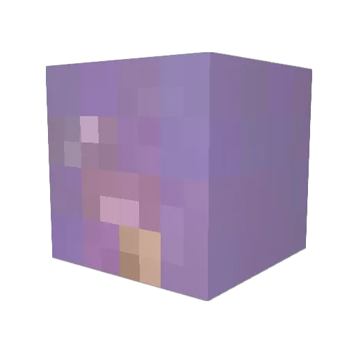 tw1g3 Minecraft avatar head, 3D render