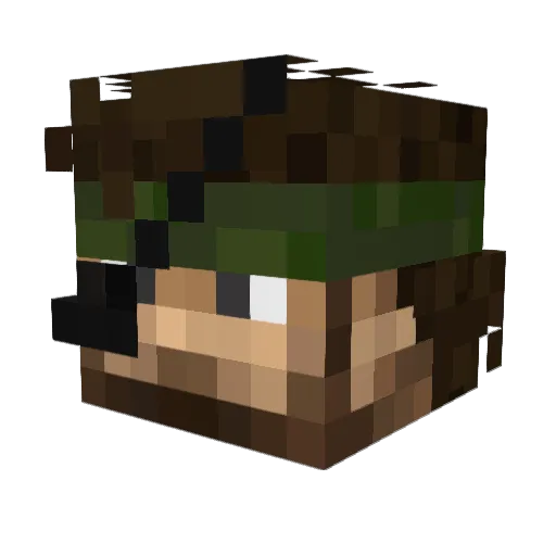tw20411794 Minecraft avatar head, 3D render