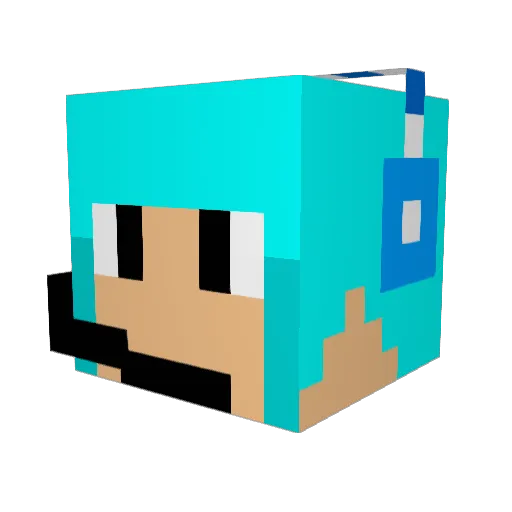 tw3851 Minecraft avatar head, 3D render