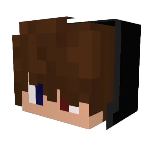 twMD Minecraft avatar head, 3D render
