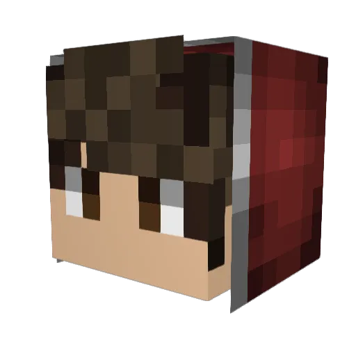 twchdyn Minecraft avatar head, 3D render