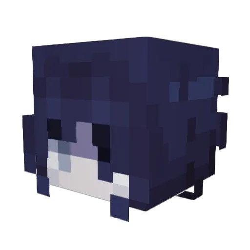 twctime Minecraft avatar head, 3D render