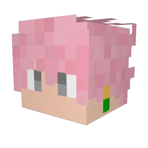 tweakin1g Minecraft avatar head, 3D render