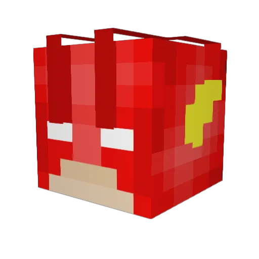 tweetbomb Minecraft avatar head, 3D render