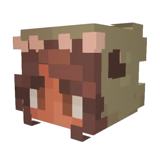 twelve12 Minecraft avatar head, 3D render