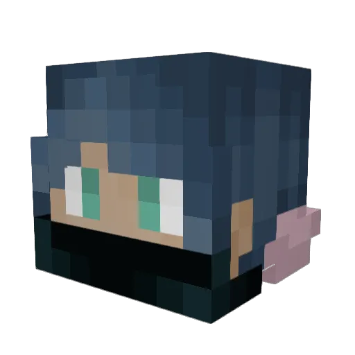 twenty1link Minecraft avatar head, 3D render