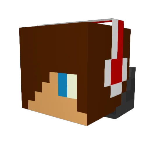 twentybucks Minecraft avatar head, 3D render