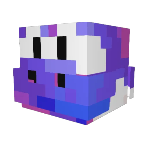 twevi Minecraft avatar head, 3D render