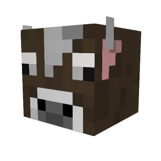 twhek Minecraft avatar head, 3D render