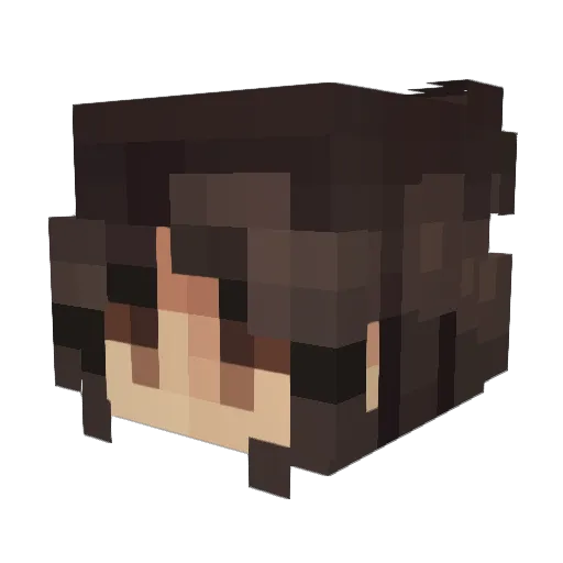 twice_lovee Minecraft avatar head, 3D render