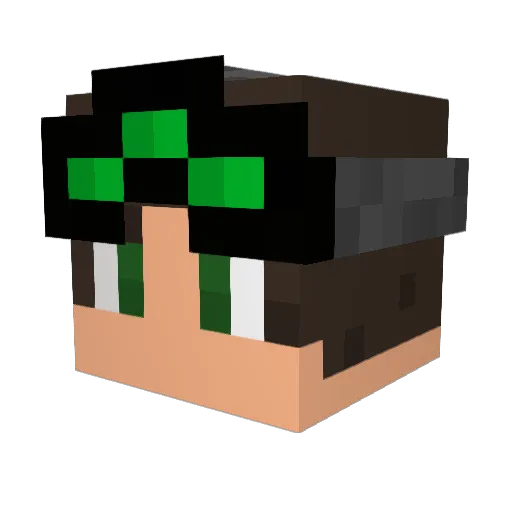 twichey257 Minecraft avatar head, 3D render