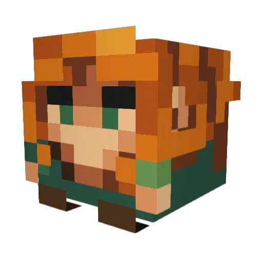 twigdahl Minecraft avatar head, 3D render