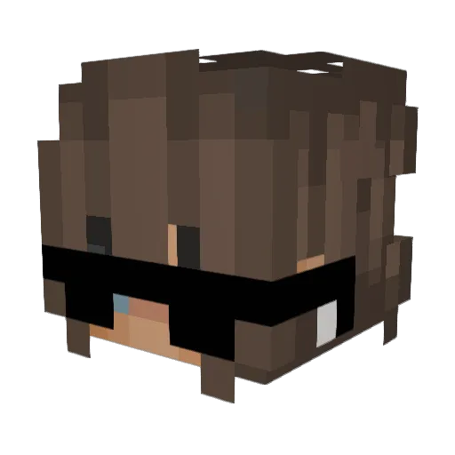 twiglys Minecraft avatar head, 3D render