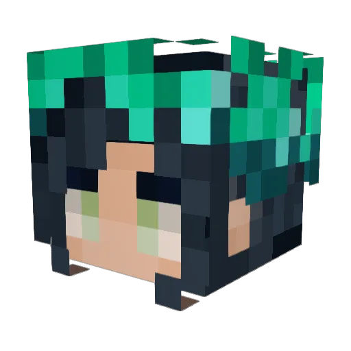twiiiice Minecraft avatar head, 3D render