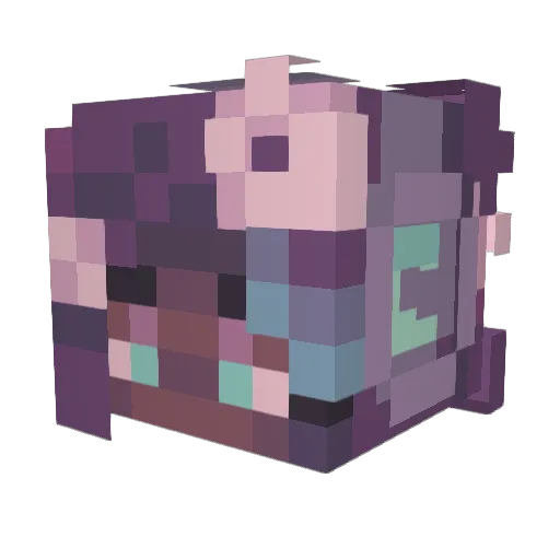 twikentro Minecraft avatar head, 3D render