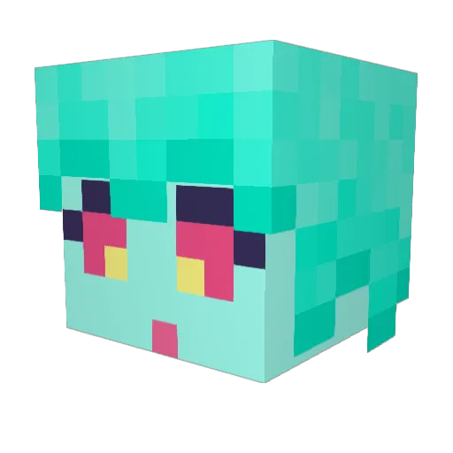 twilight_goose Minecraft avatar head, 3D render