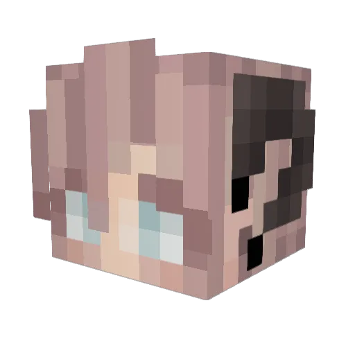 twilightchiyu Minecraft avatar head, 3D render