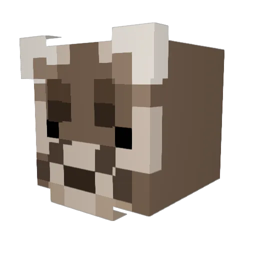 twilitcreature Minecraft avatar head, 3D render