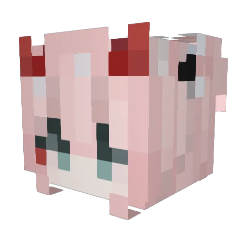 twilyyght Minecraft avatar head, 3D render