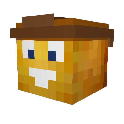 twinkieuser Minecraft avatar head, 3D render