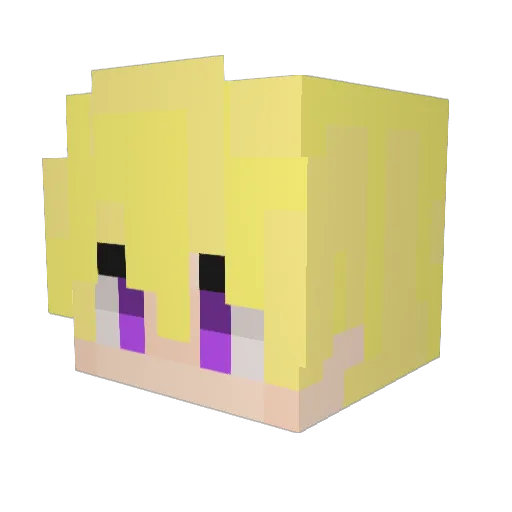 twinklepants Minecraft avatar head, 3D render
