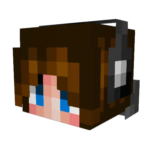 twinkles956 Minecraft avatar head, 3D render