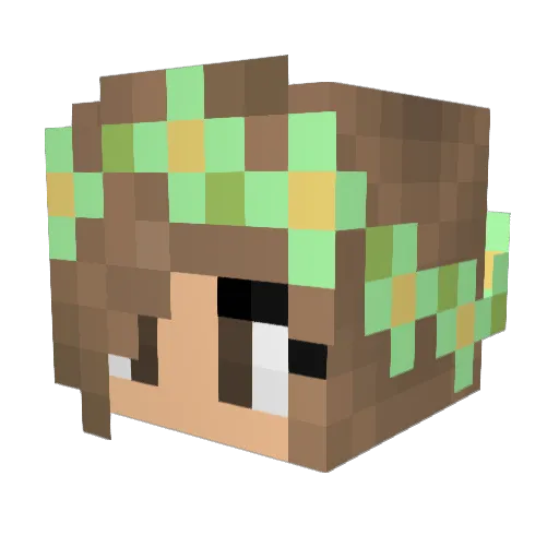 twinkles978 Minecraft avatar head, 3D render