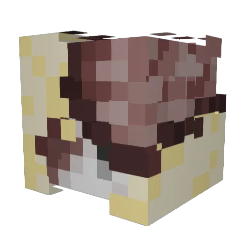 twinkletoezzzz Minecraft avatar head, 3D render