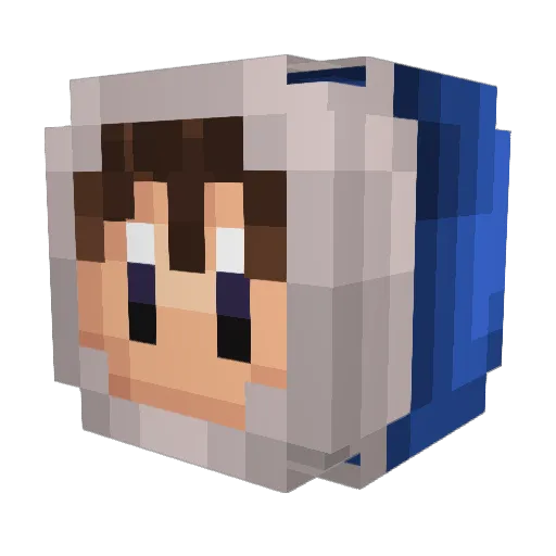 twinvalid Minecraft avatar head, 3D render