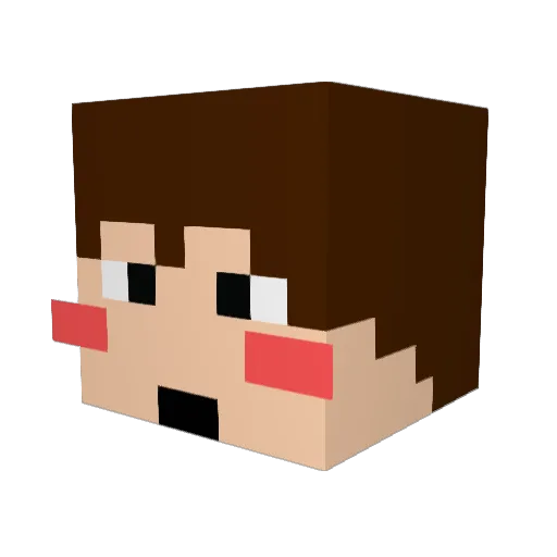 twistar1216 Minecraft avatar head, 3D render