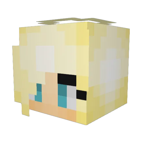 twistdmisfortune Minecraft avatar head, 3D render
