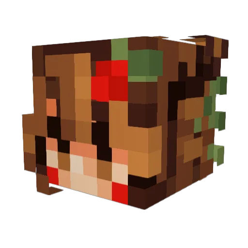 twistedstring13 Minecraft avatar head, 3D render