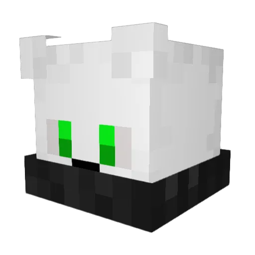 twistedxangelx Minecraft avatar head, 3D render