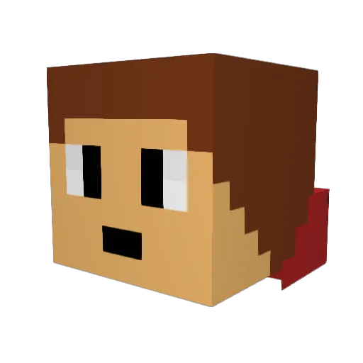 twister259 Minecraft avatar head, 3D render