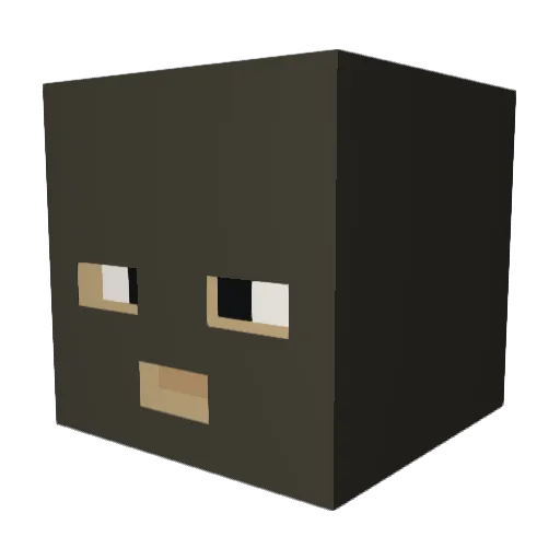 twitch_CliqsRL Minecraft avatar head, 3D render