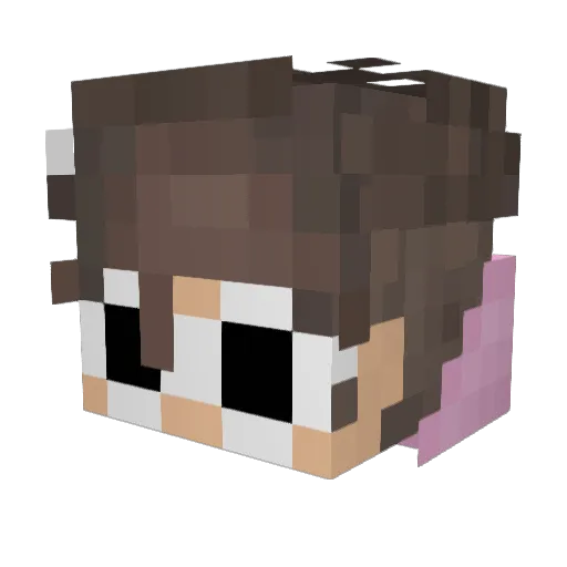 twitch_enzzin10 Minecraft avatar head, 3D render