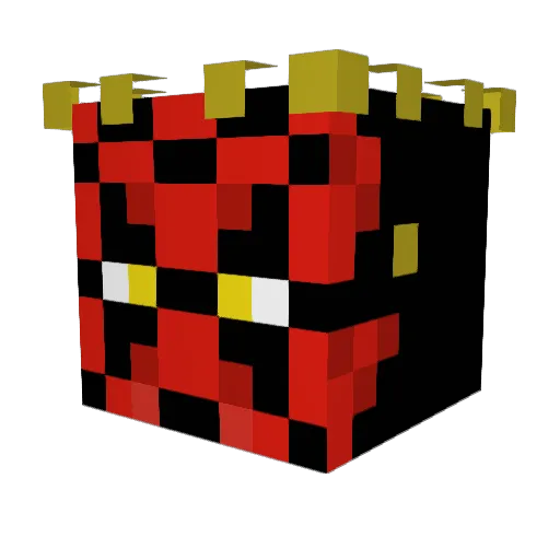 twitchy123 Minecraft avatar head, 3D render
