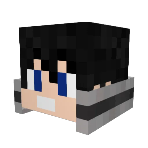 twitchykiller15 Minecraft avatar head, 3D render