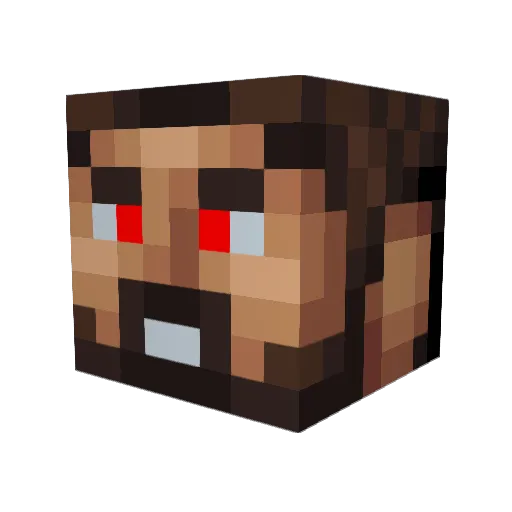 twix1798 Minecraft avatar head, 3D render