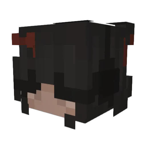 twix_19 Minecraft avatar head, 3D render