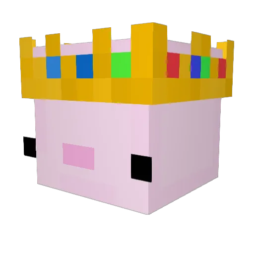 twix_dep Minecraft avatar head, 3D render