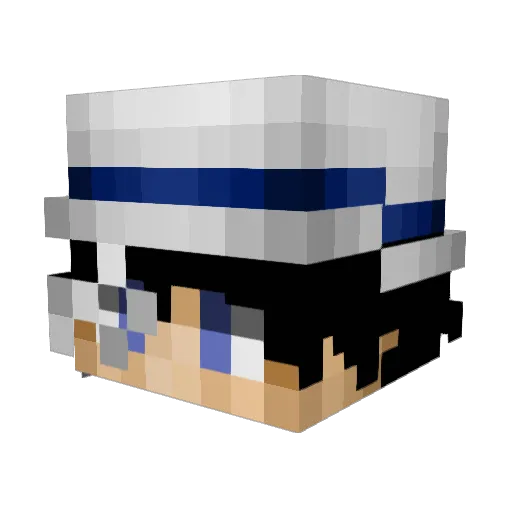 twkyz Minecraft avatar head, 3D render
