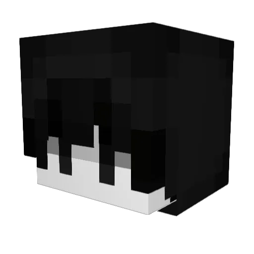twnj Minecraft avatar head, 3D render