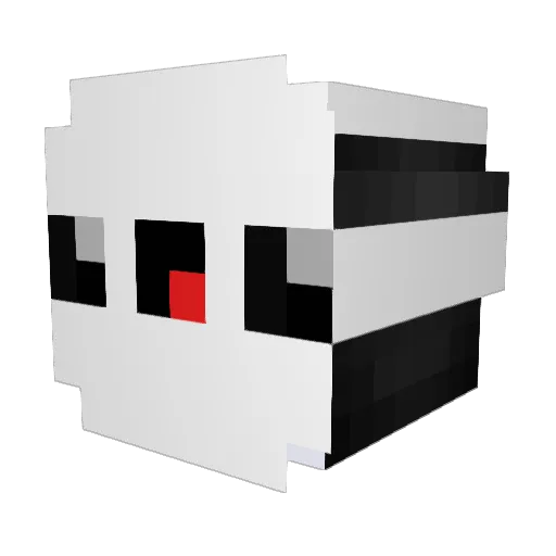two22BPM Minecraft avatar head, 3D render