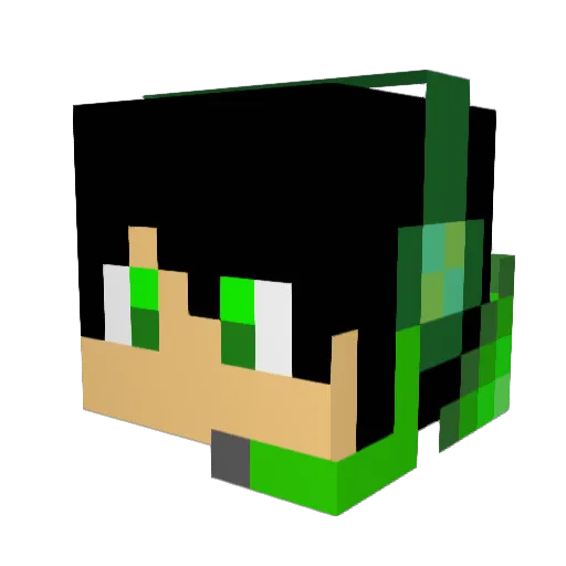 twoface2016 Minecraft avatar head, 3D render