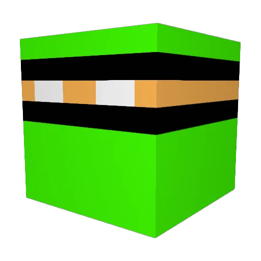 twogreenbrothers Minecraft avatar head, 3D render