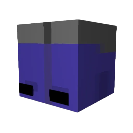 twojatata_ Minecraft avatar head, 3D render