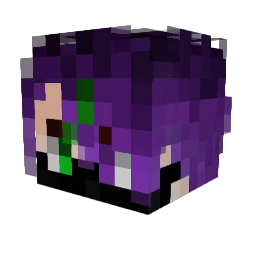 twokun02 Minecraft avatar head, 3D render