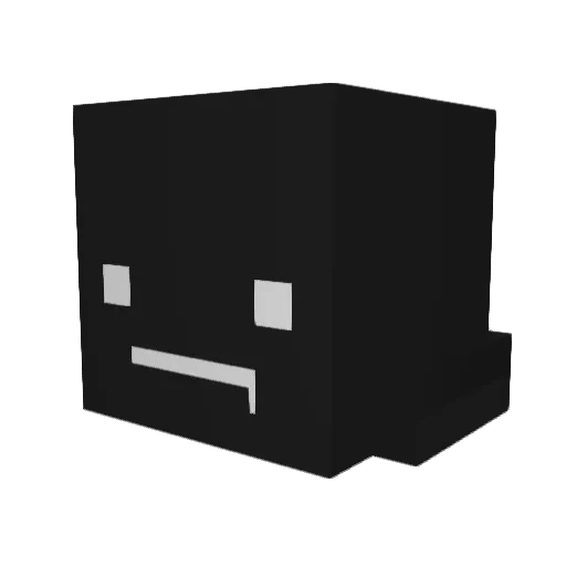 twomad Minecraft avatar head, 3D render
