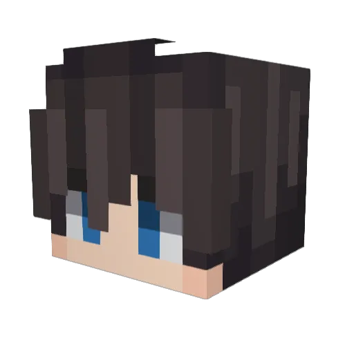 twootle_ Minecraft avatar head, 3D render